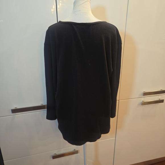 Festive Holiday Beaded Rhinestone Equestrian Horse Santa Hat Top XL Black Red - Picture 5 of 6